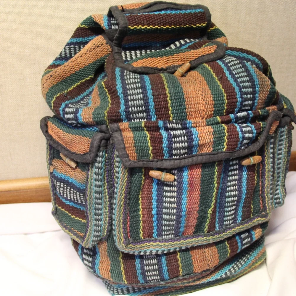 Artisan Backpack Handwoven Multicolor